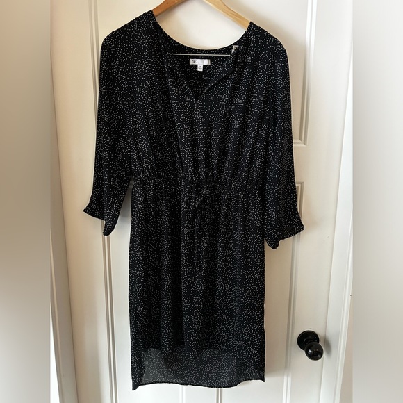 Black and white tiny polkadot dress - Picture 1 of 2